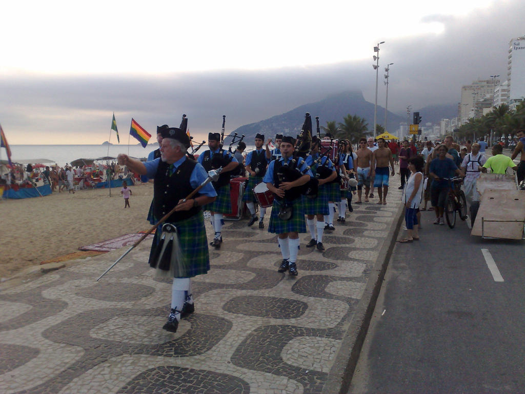 Scottish Band in Ipanema