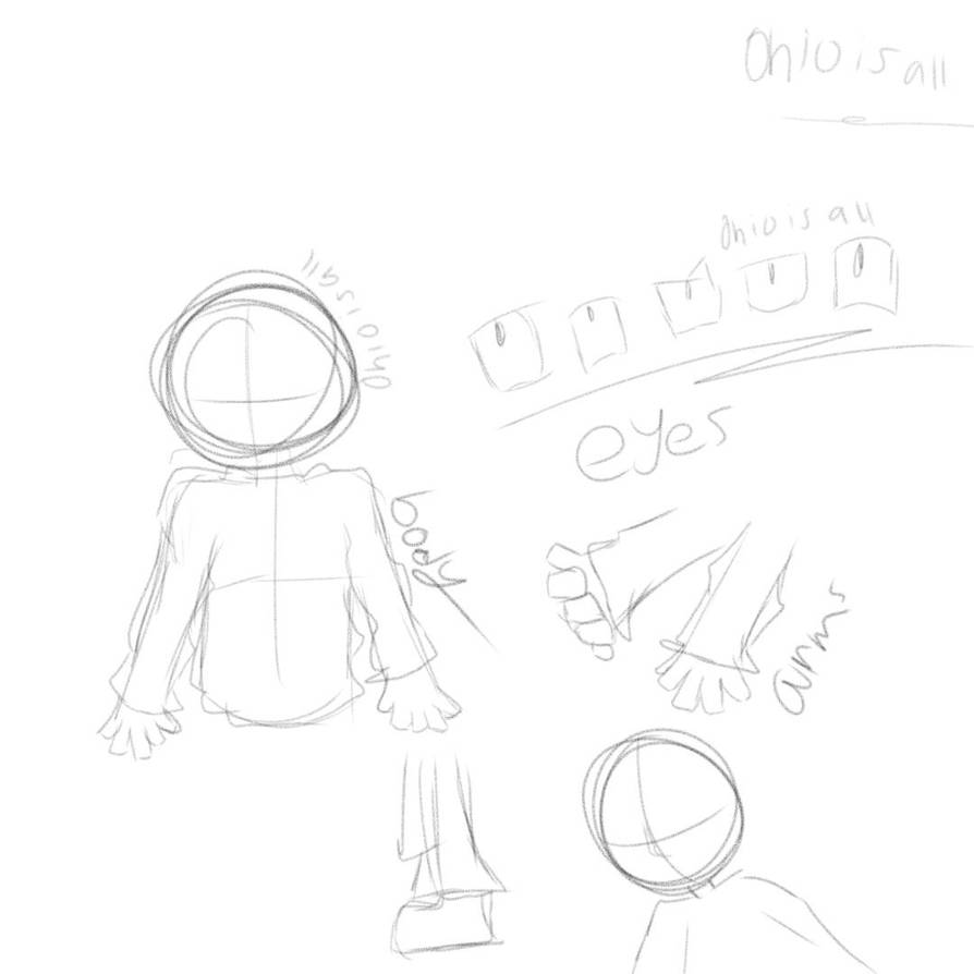 Random Cartoon Character Base A cartoony base for characters by oHioisall on DeviantArt