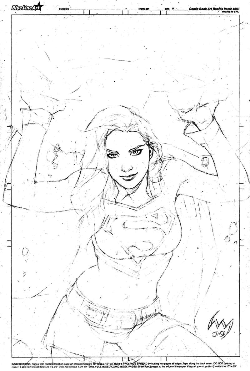 Supergirl Commish WIP