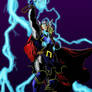 Thor by sideboard