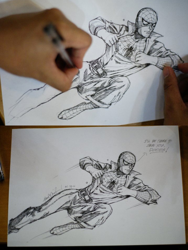 Drawing Spidey