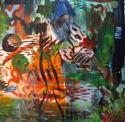 Tiger - Abstract Painting