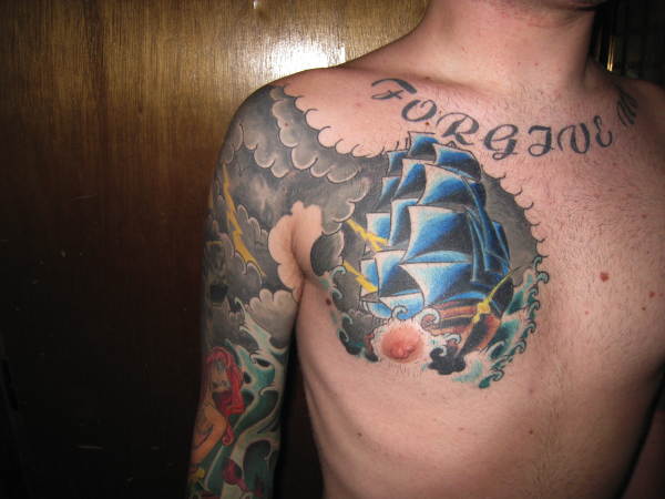 finished sleeve chest plate 1