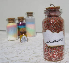 Amortentia Glass Glitter Bottle