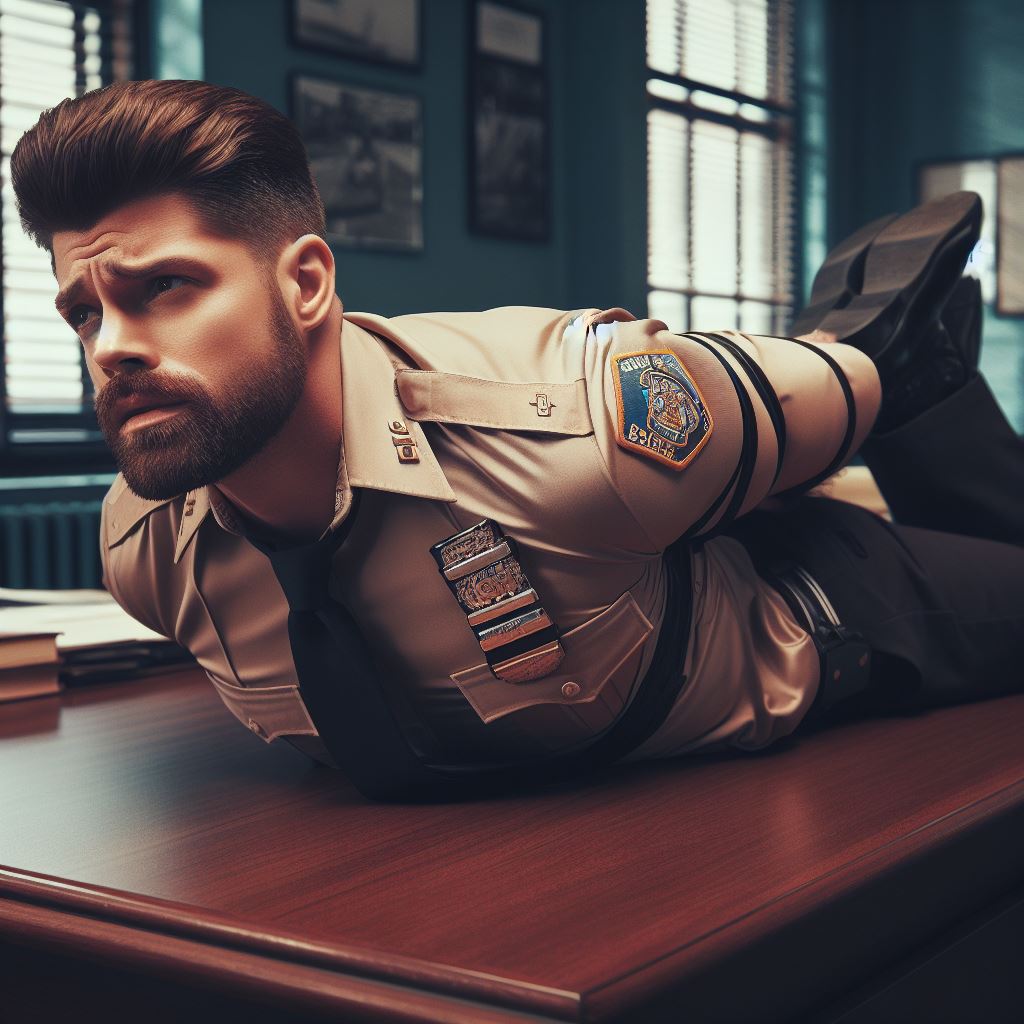 A Cop Is Hogtied On A Desk By Cybertied On DeviantArt a-cop-is-hogtied-on-a-desk-by-cybertied-on-deviantart