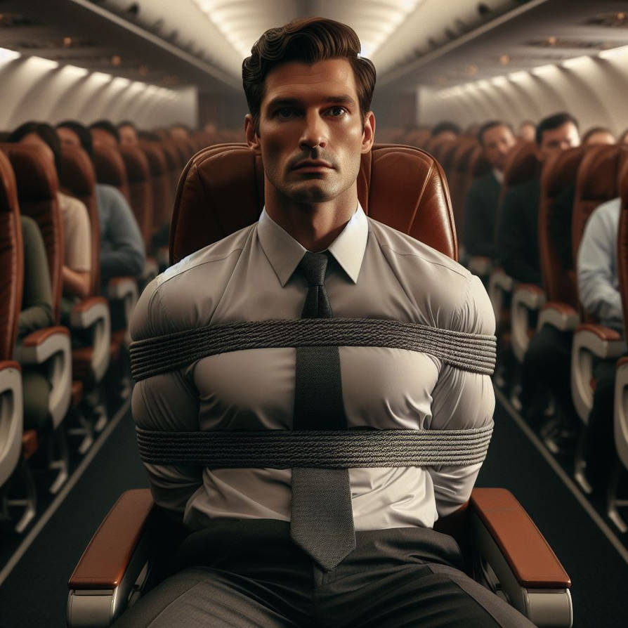 A Businessman In A Dress Shirt In Tied On A Flight By Cybertied On a-businessman-in-a-dress-shirt-in-tied-on-a-flight-by-cybertied-on