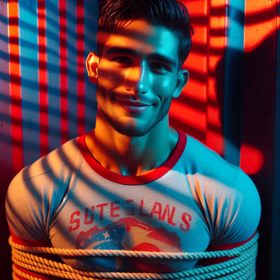 bound guy tied up with rope by cybertied on DeviantArt