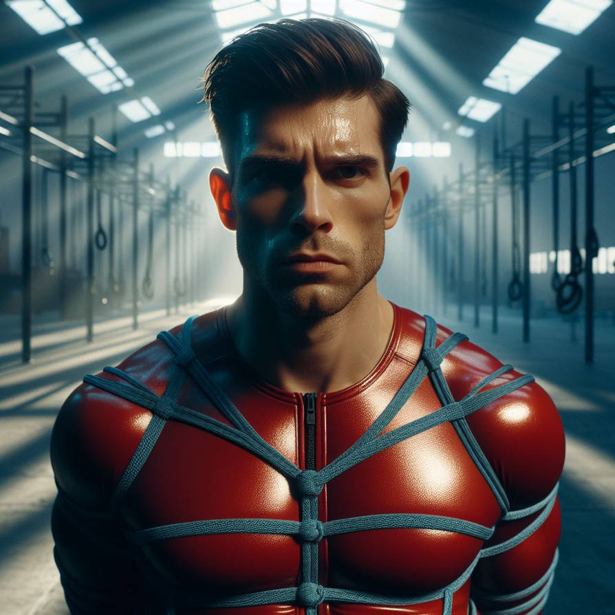 Guy In Red Latex Bondage By Cybertied On DeviantArt guy-in-red-latex-bondage-by-cybertied-on-deviantart