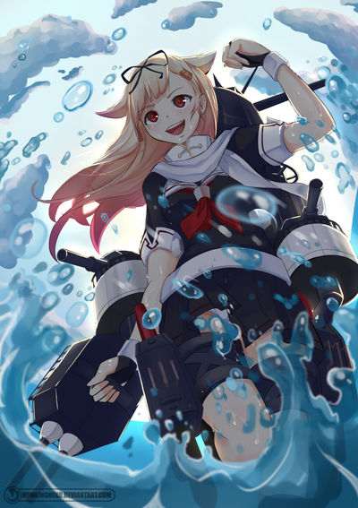 Fan art 7 - Yuudachi by HowlingNeko