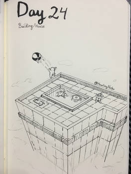 Inktober Day 24 - Building / house  