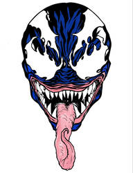 Digital coloring of Venoms head