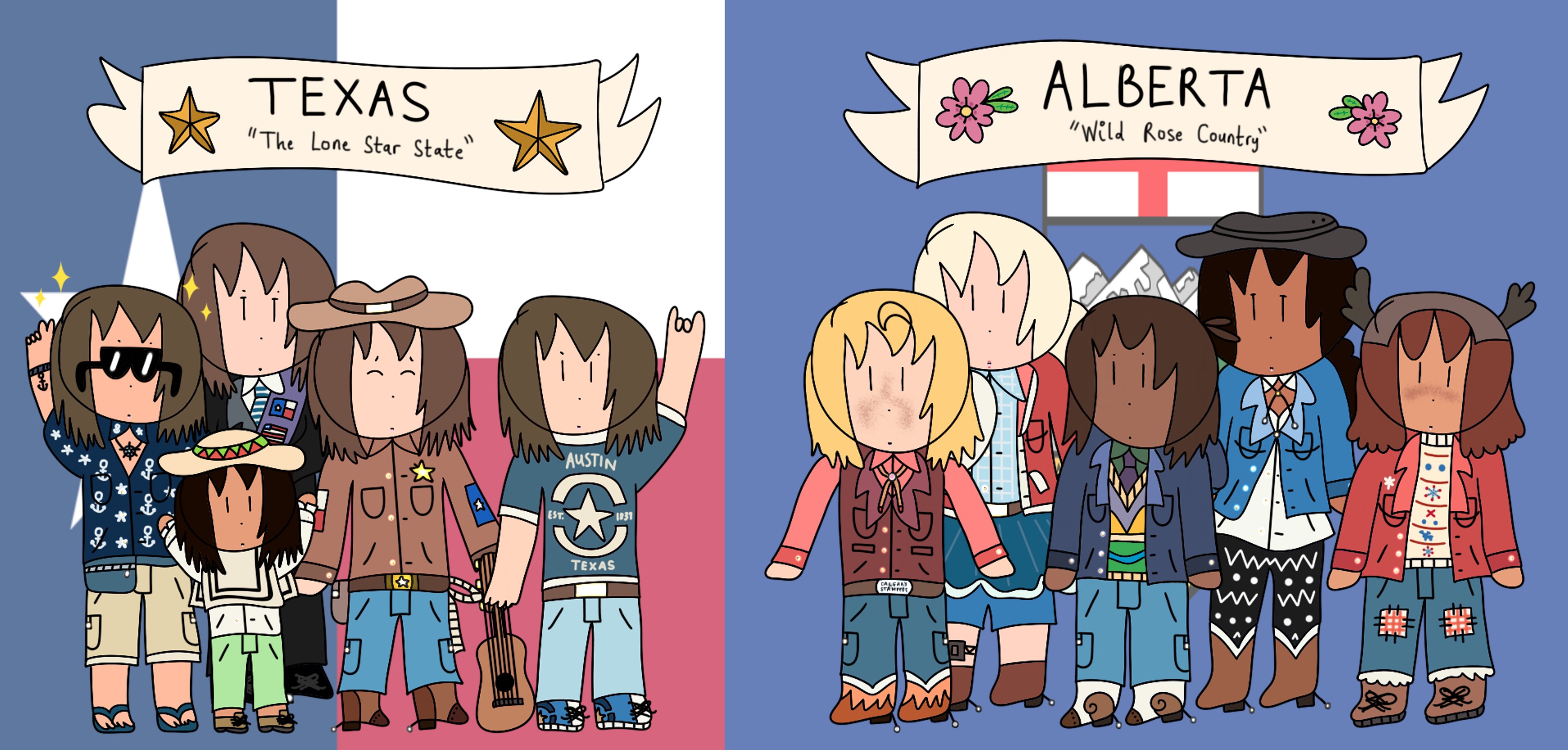 Deviantart Texas The Big Five of Texas x Alberta by SurfingTheSeaWorld on DeviantArt