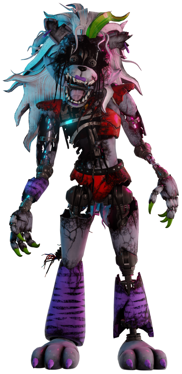 FNAF SB Shattered Roxanne Wolf Full Body Old by MauricioToro2006 on ...