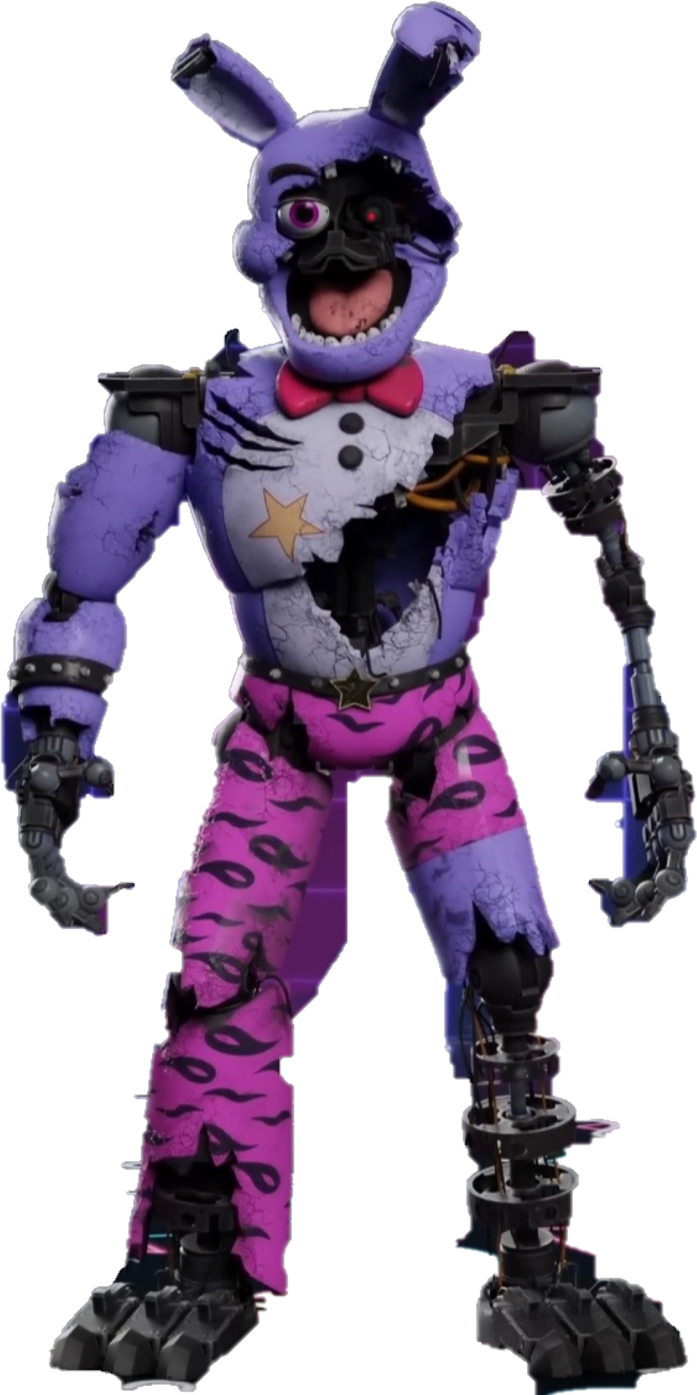 Shattered Glamrock bonnie render!! by darealccc on DeviantArt