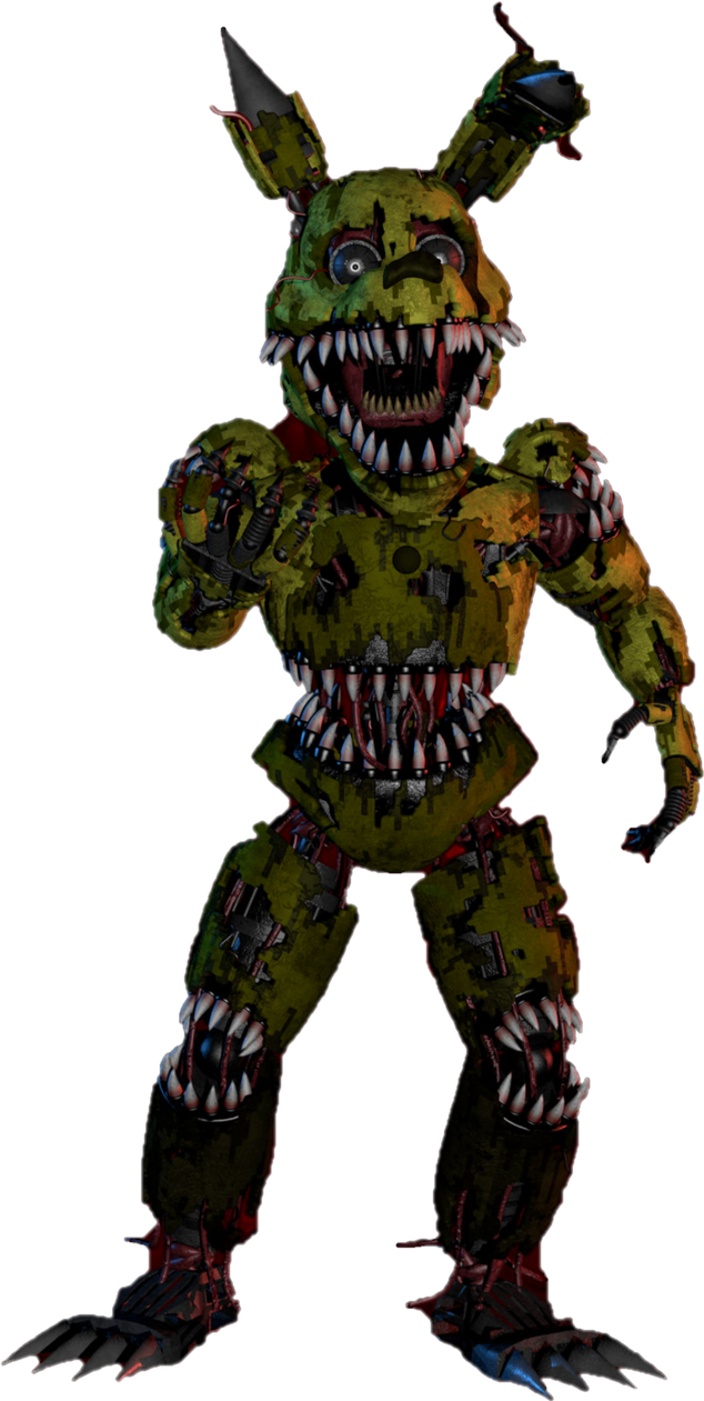 FNAF 4 Nightmare Springtrap Full Body V1 by MauricioToro2006 on DeviantArt