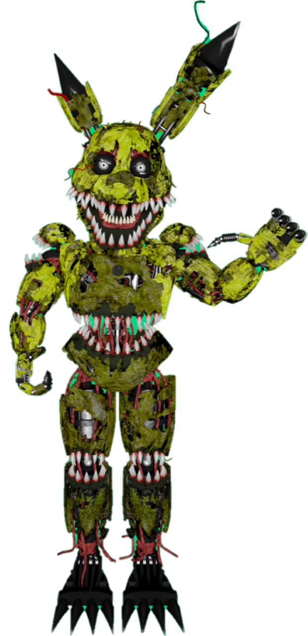 Springtrap 4 FNAF 4 Nightmare Springtrap Full Body V2 by MauricioToro2006 on DeviantArt