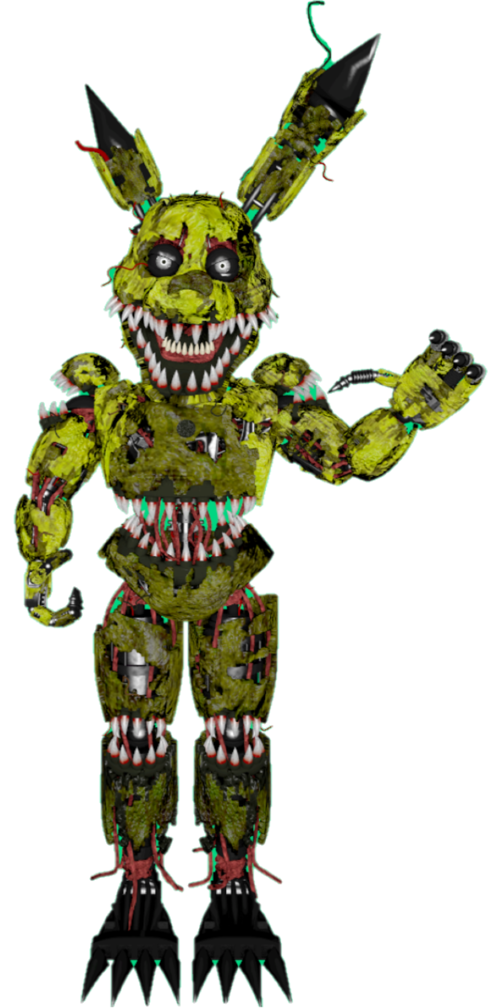 FNAF 4 Nightmare Foxy full body by Enderziom2004 on DeviantArt