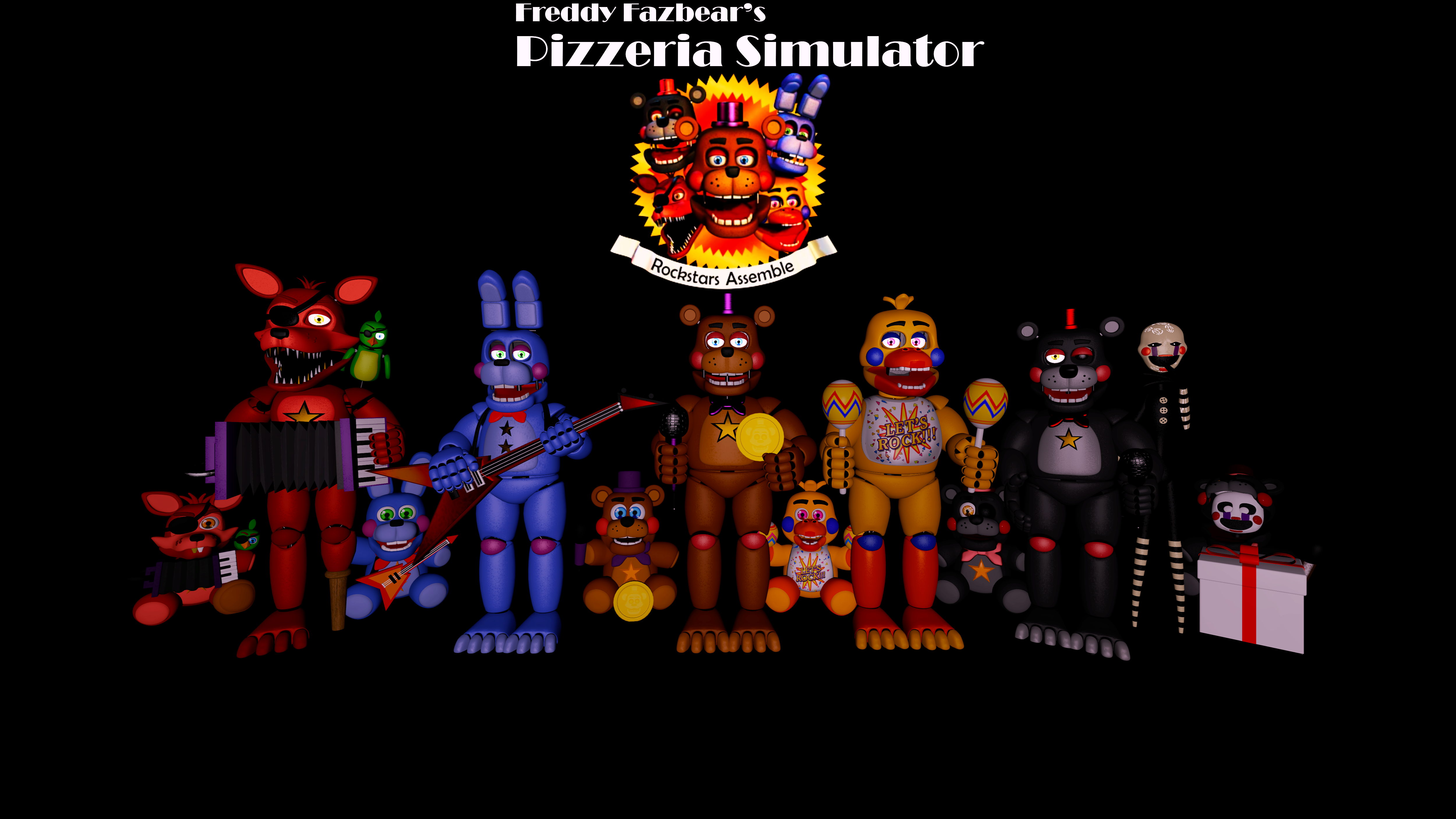 Steam Workshop::(FNAF 6/FFPS) Rockstar Assemble Map (Dark)(Servers Fixed!)