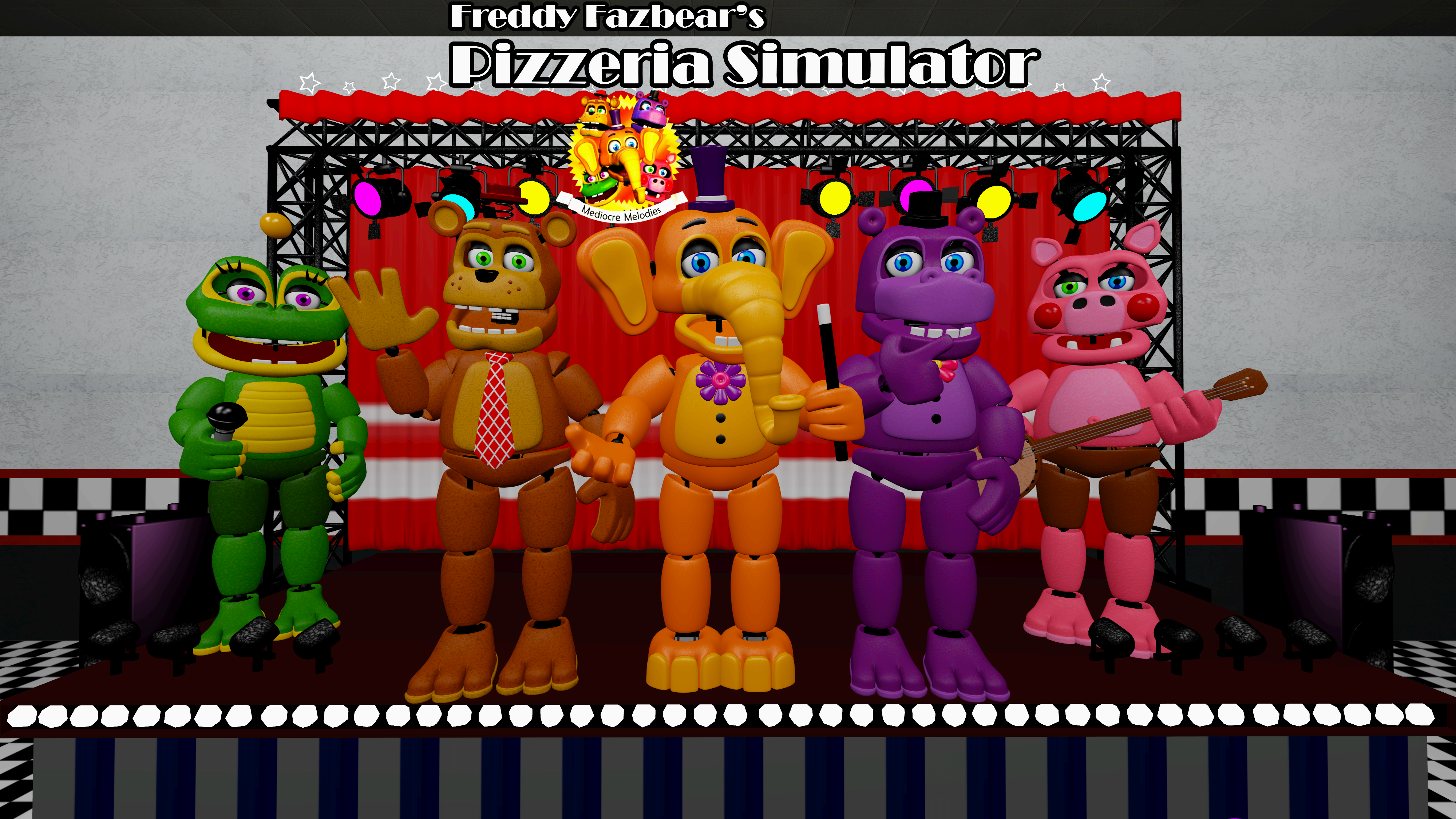 Mediocre FNaF 1 Animatronics by Wheat06 on DeviantArt