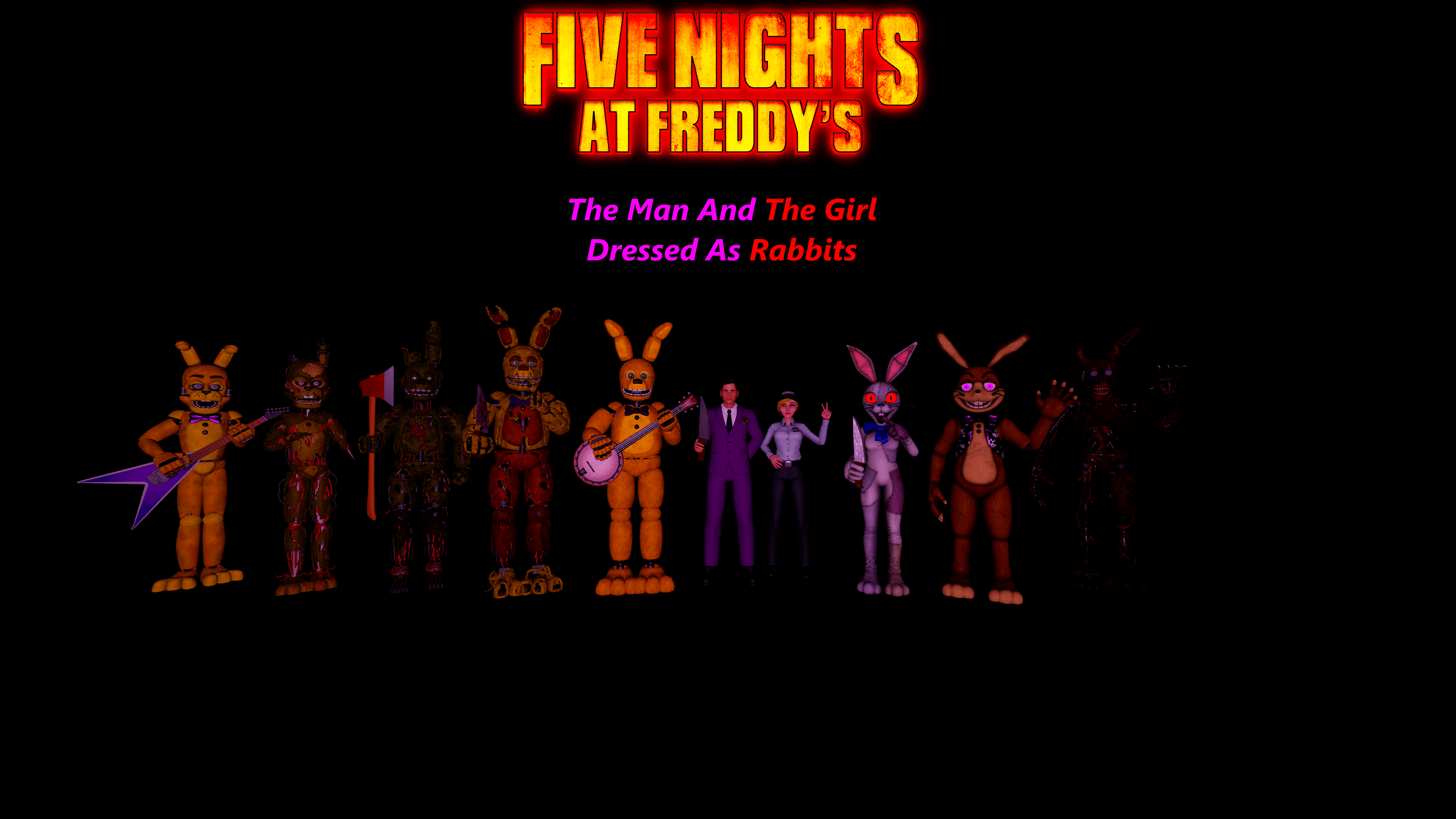 William Afton Rabbit SFM FNAF William Afton Vannesa And The Rabbits by MauricioToro2006 on ...