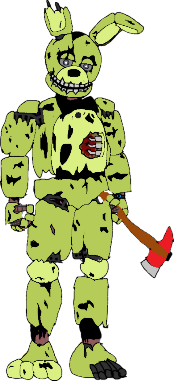FNAF Movie Springtrap Draw Render PNG by MauricioToro2006 on DeviantArt