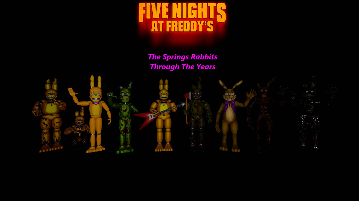 Spring Rabbit Fn SFM FNAF The Springs Rabbits Through The Years by MauricioToro2006 on ...