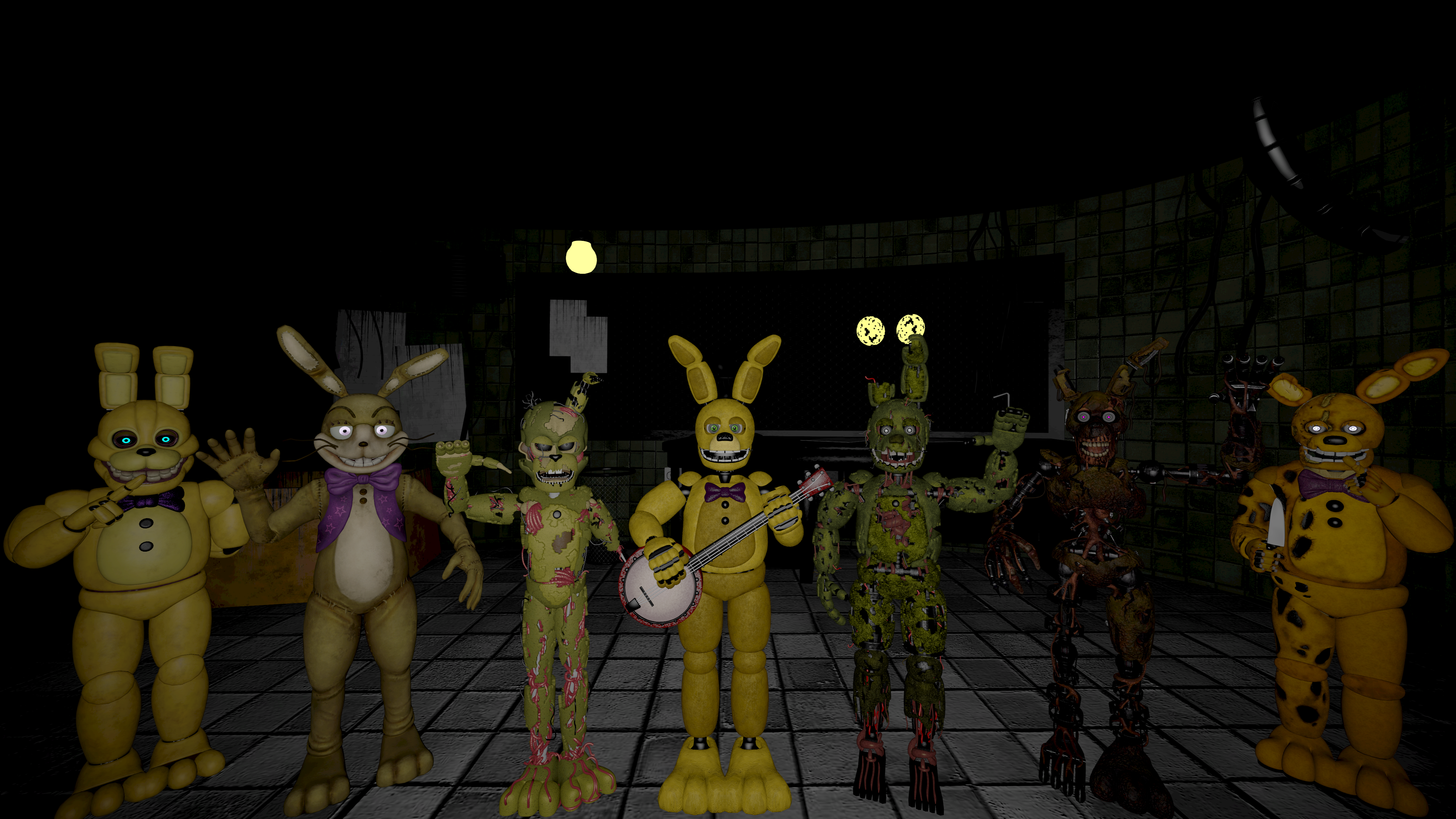 Fnaf Yellow Rabbit Intro SFM FNAF The Yellow Rabbit Remake Poster V2 by MauricioToro2006 on ...