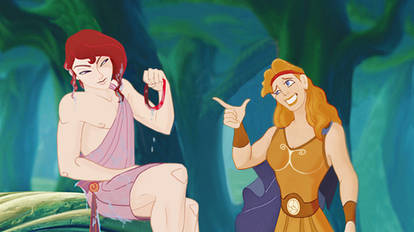 Hercules and Megara - genderbend