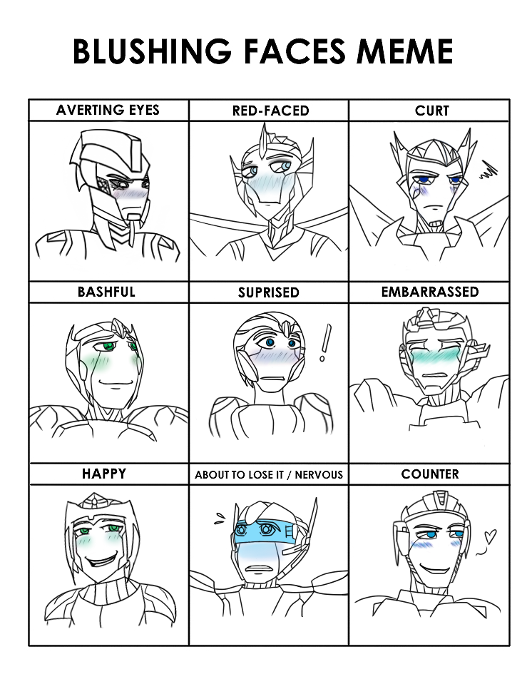 blushing faces meme ft human!sprackle by DitkaSaysHi on DeviantArt