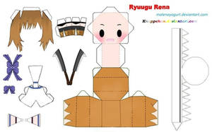 Ryuugu Rena Papercraft