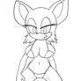 Rouge's new Swimsuit Lineart