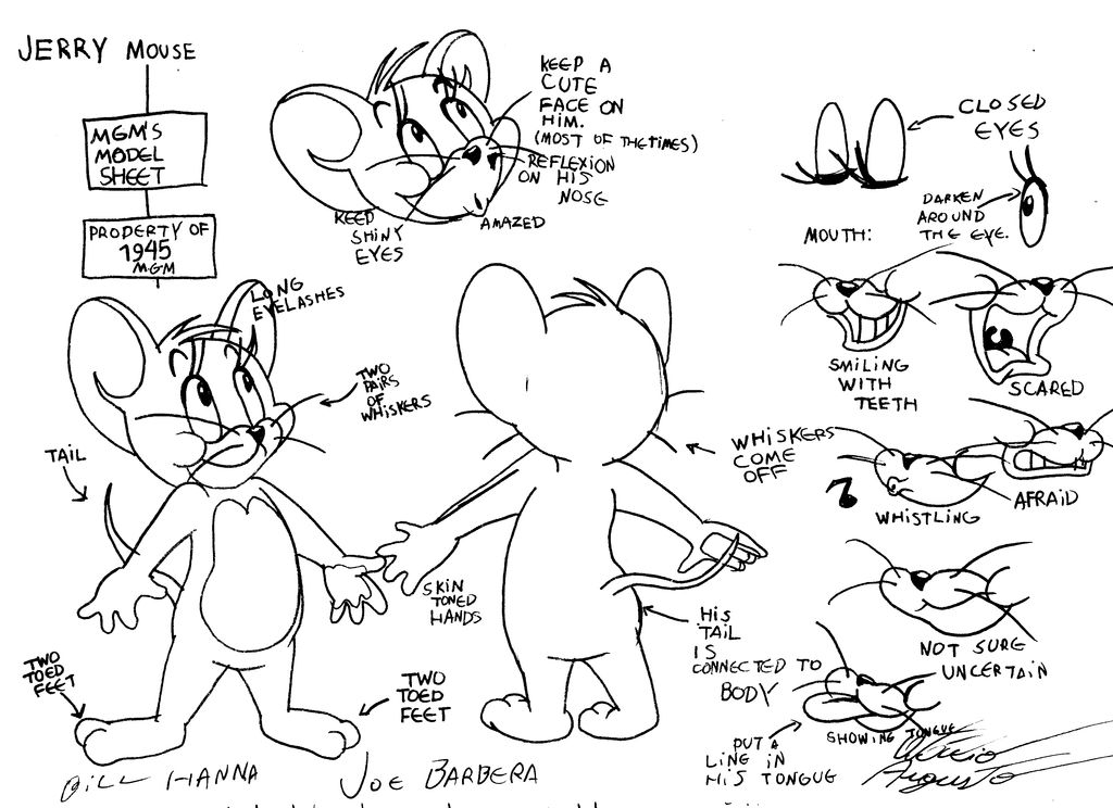 Jerry Mouse Fake Model Sheet