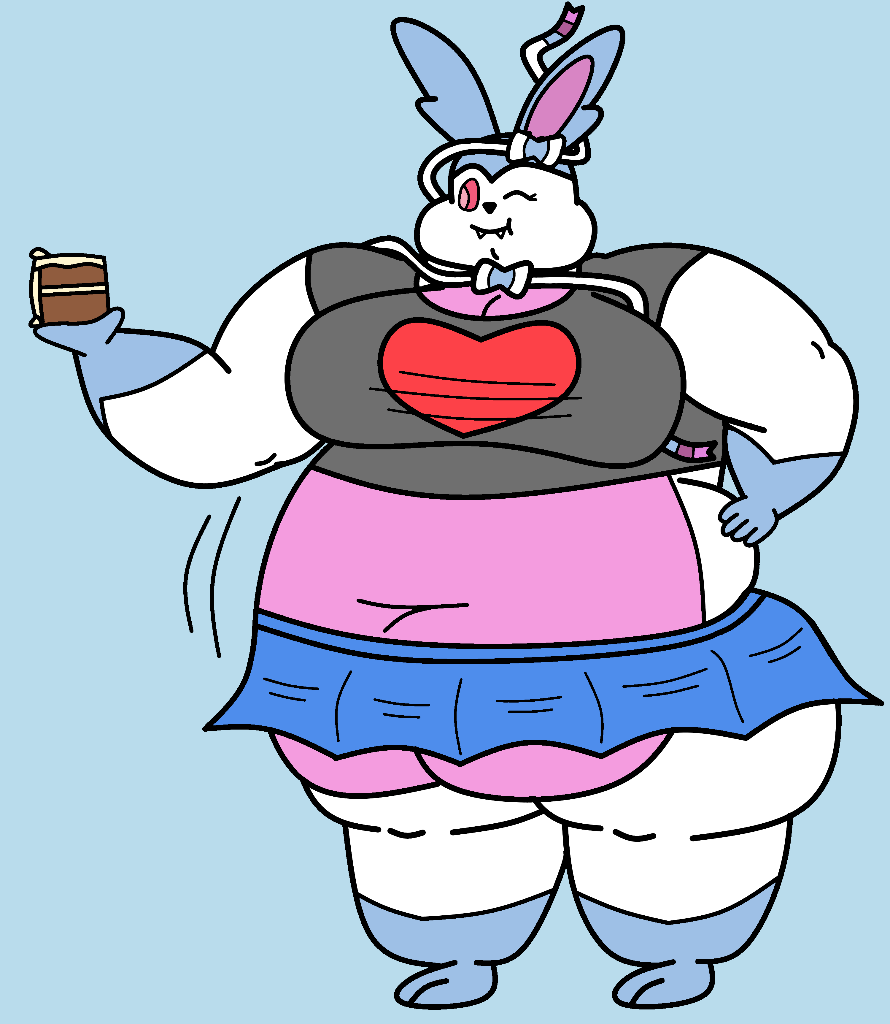 Fatty Cheer-gainer Sugarly! by theuser805 on DeviantArt