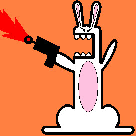 da doom bunny by macoroniman on DeviantArt