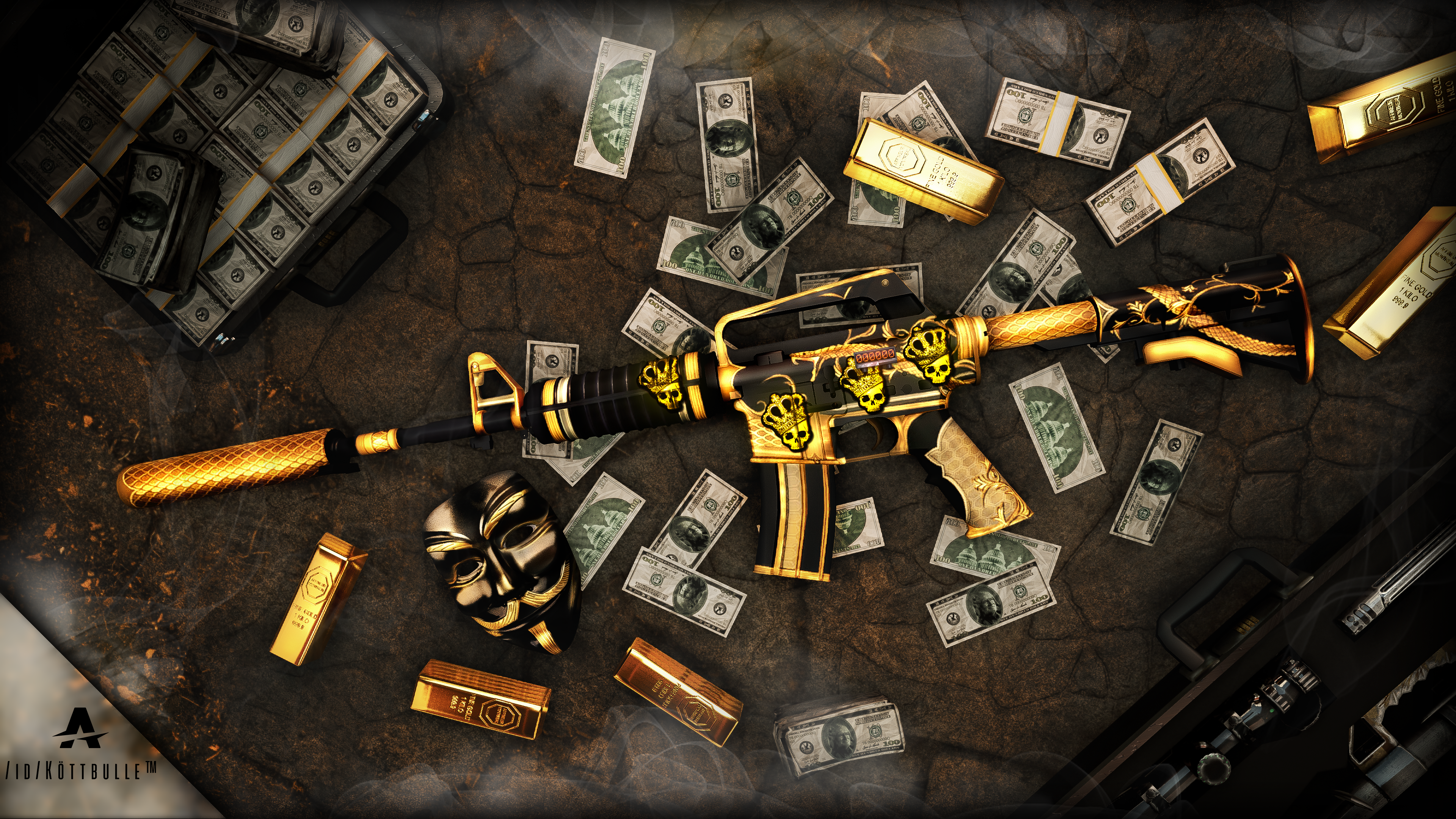 CSGO - M4A1-S | Golden Coil w/ 4x Crown by aNXiETY-Artwork on DeviantArt CSGO - M4A1-S | Golden Coil w/ 4x Crown by aNXiETY-Artwork on DeviantArt