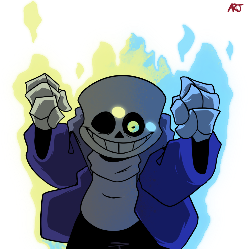 Hard mode sans  Undertale AUs Amino