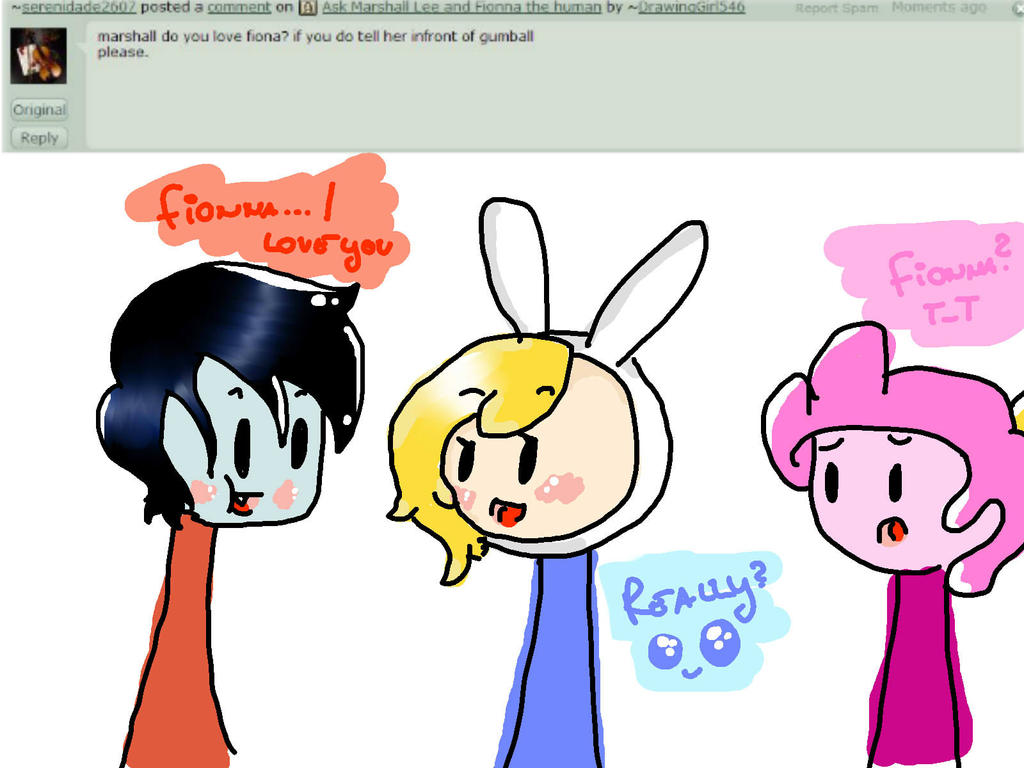 Ask Marshall Lee and Fionna the human: Question 5.