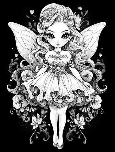 Fairy Girl Coloring Page