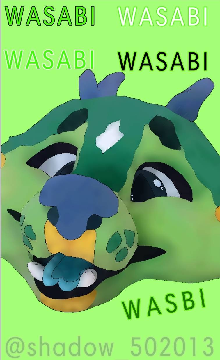 Fan art of Wasabi on TikTok by Shadow5020 on DeviantArt