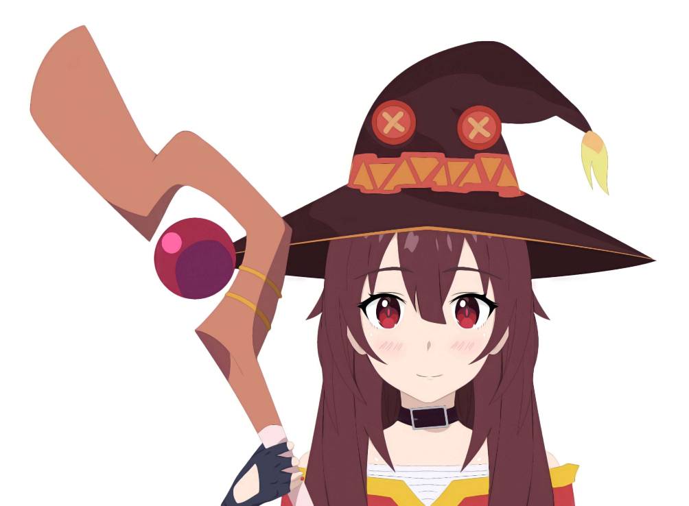 Megumin Happy! by G-l-u-b-b-y on DeviantArt