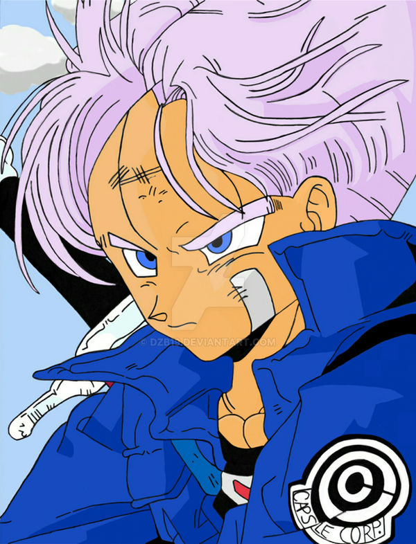 Trunks Future Map Future Trunks(Colored Digitally) by DZB19 on DeviantArt