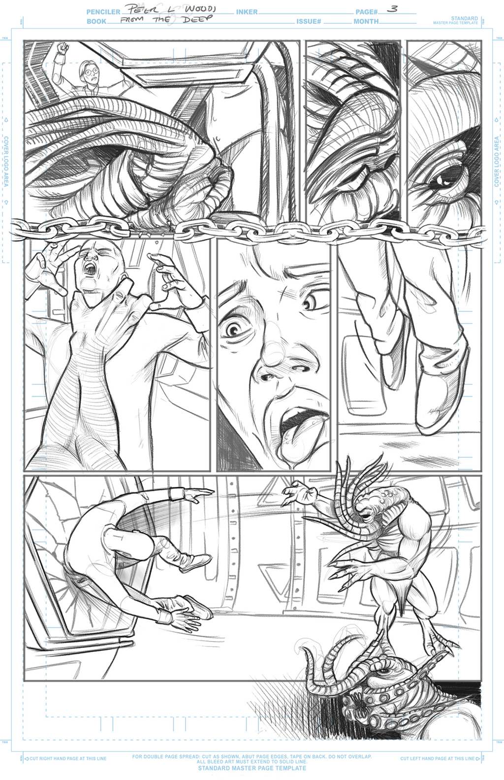 From The Depths - page 03 (Pencils)