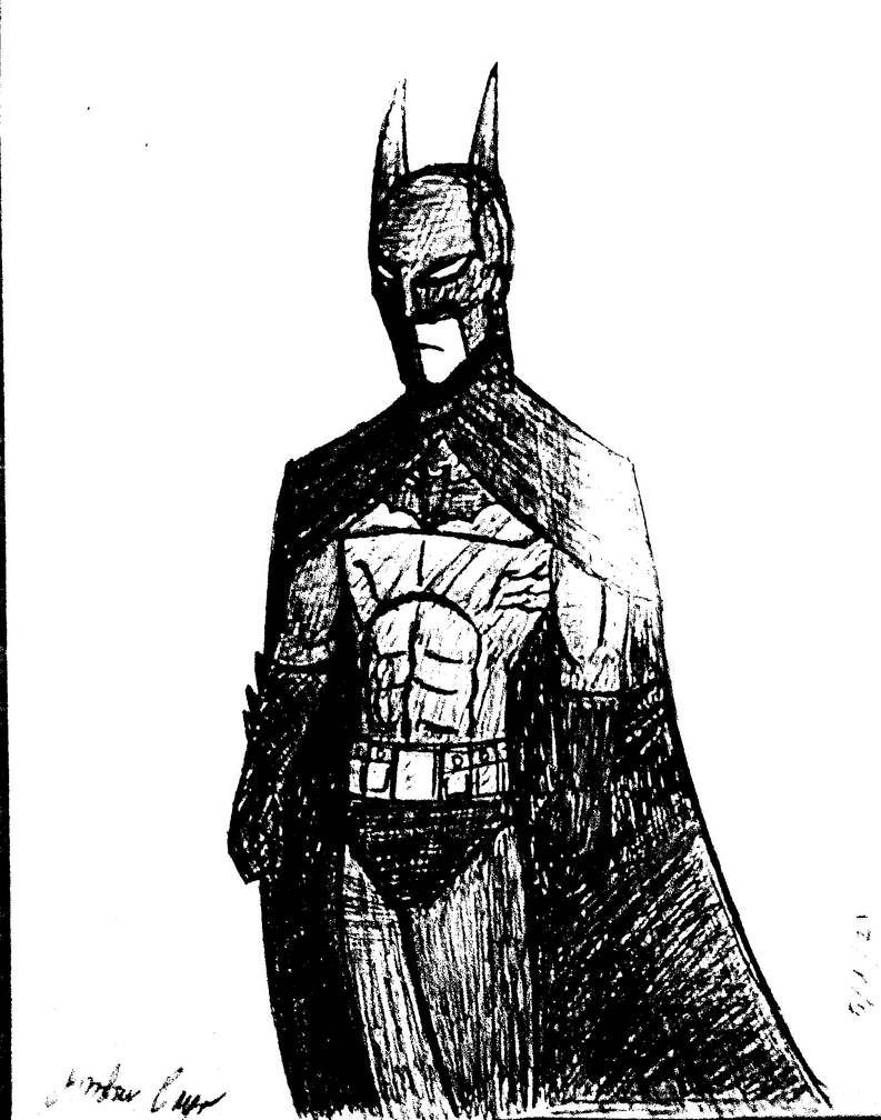 Batman Ink Drawing by penciltip27 on DeviantArt