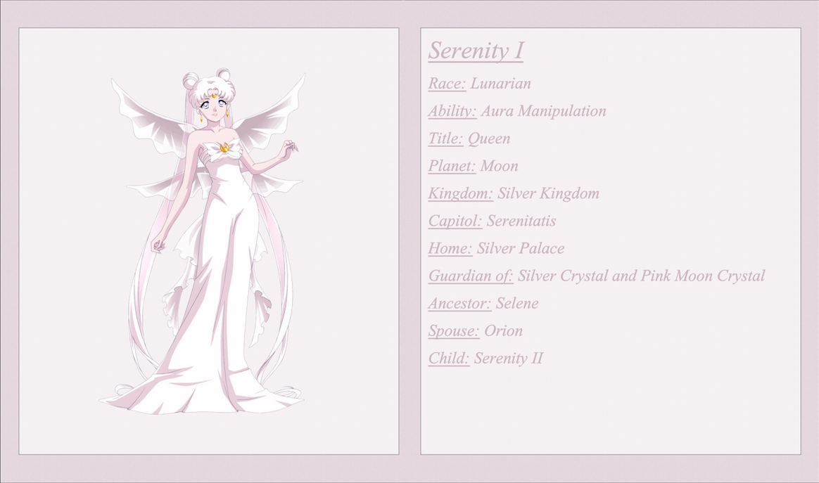 Serenity I Character Sheet by Osabu-San on DeviantArt