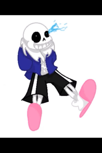 Sans dodging your attack by WitheredScales on DeviantArt
