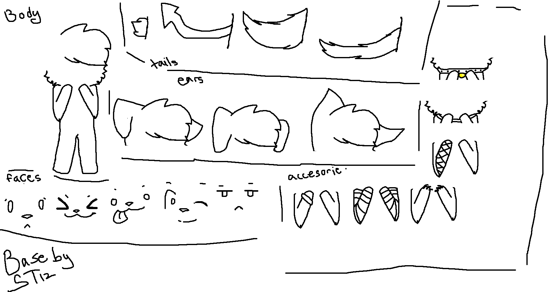 Fursona Maker Fursona Base by duckleer on DeviantArt