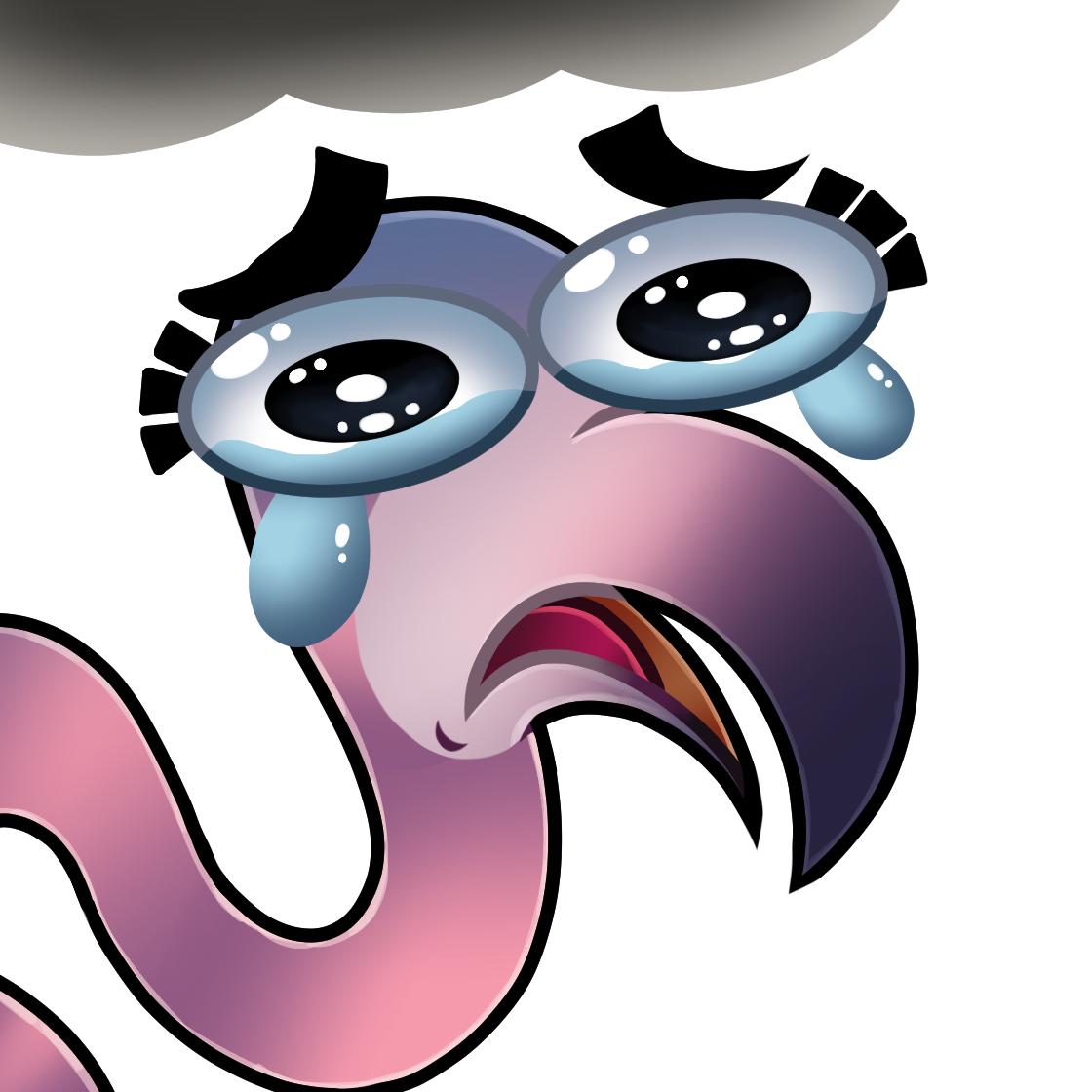 Twitch Emote Commission 25: Crying Flamingo by Terrormokes on DeviantArt