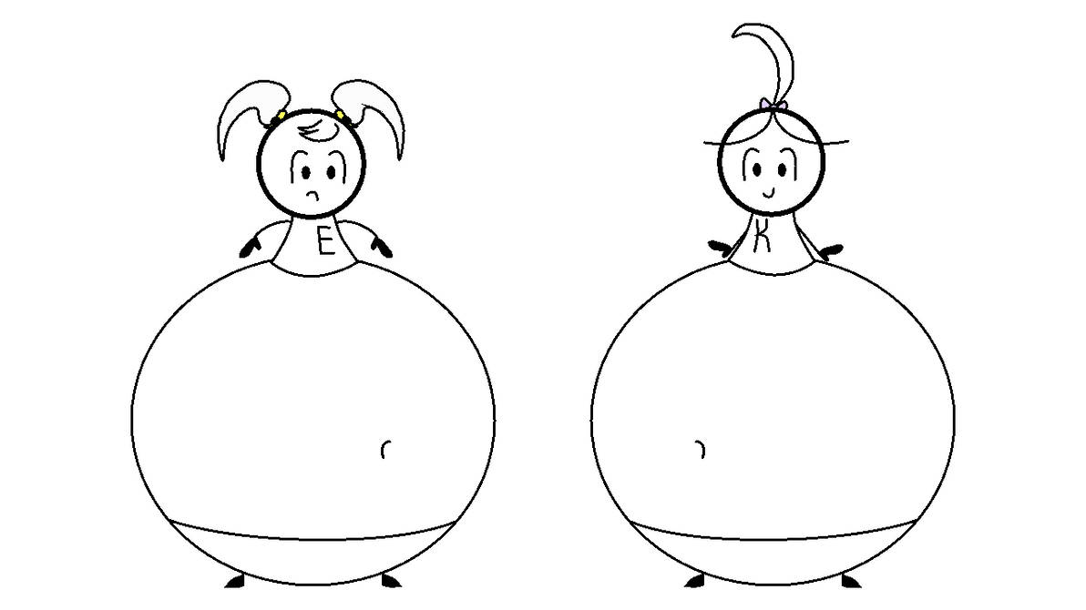 Emma And Kate Heavy Bottom Inflation by dinotauo on DeviantArt