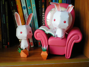 Paper craft bunnies