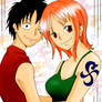 One Piece Nami and Ruffy